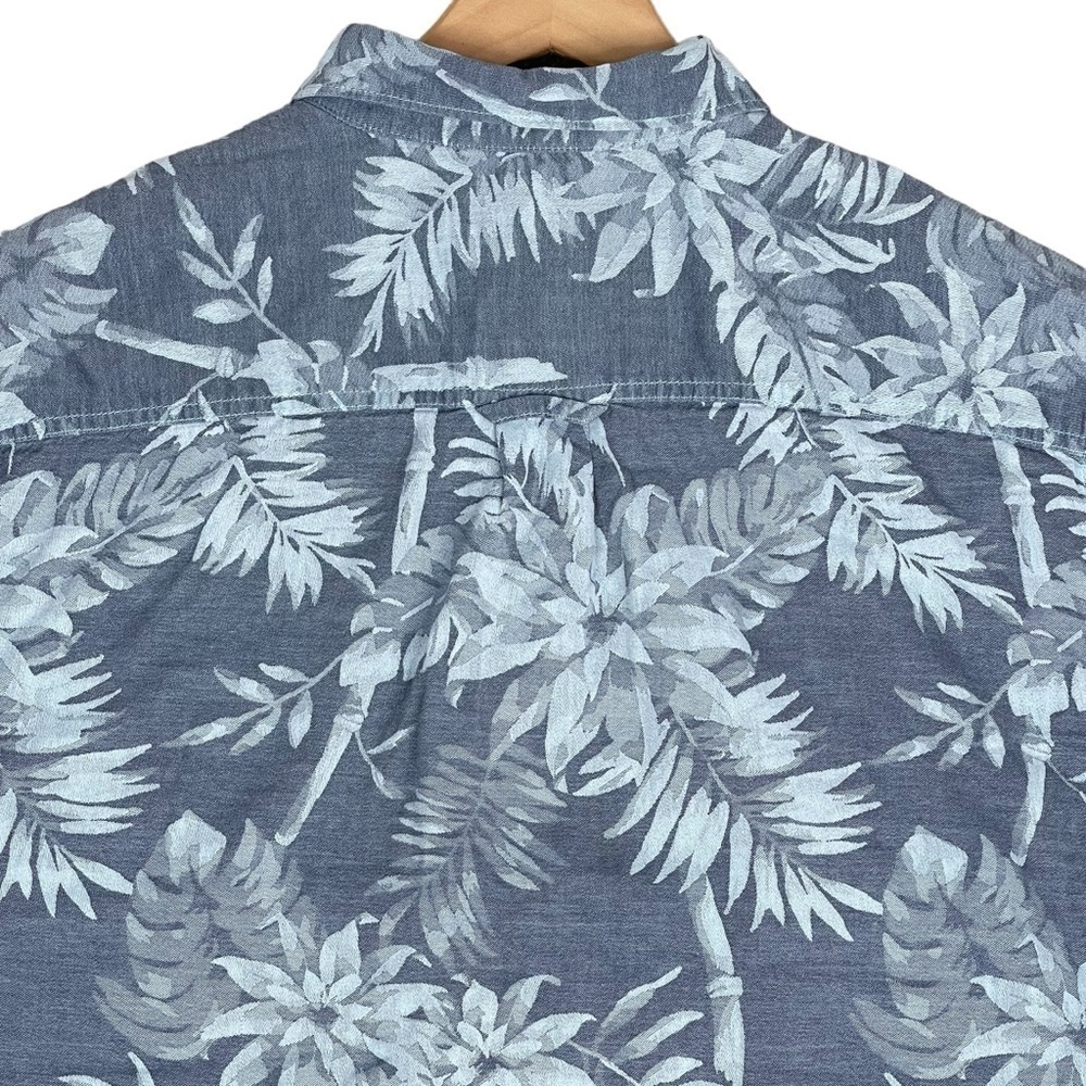 Tommy Bahama Tropical Tones Shirt Mens Medium Floral Print Button Up Blue - Picture 6 of 9